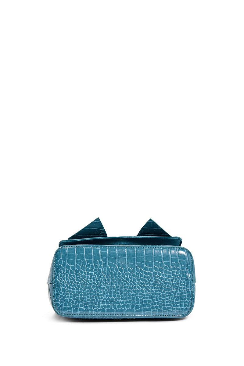 Bow on Point Teal Bag
