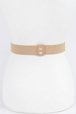 Multi Metal Nude Plus Size Elastic Belt