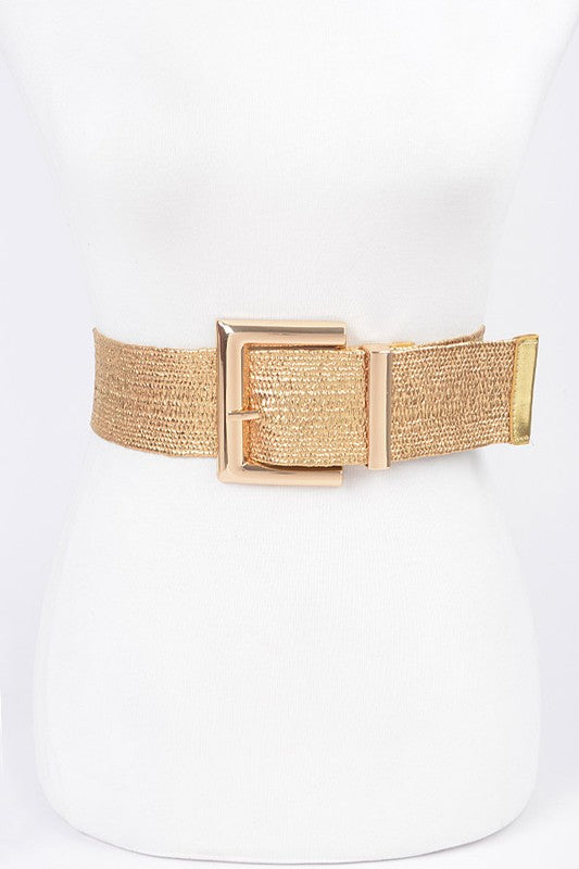 Metal Buckle Gold Belt