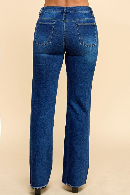 Wide Leg Tacks Jeans