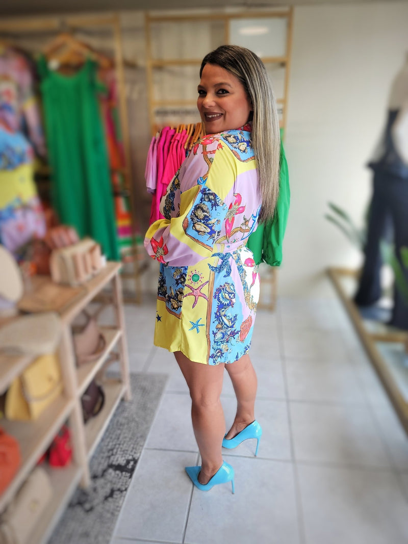 Bahamas Mini Tshirt Dress - vientostheshop