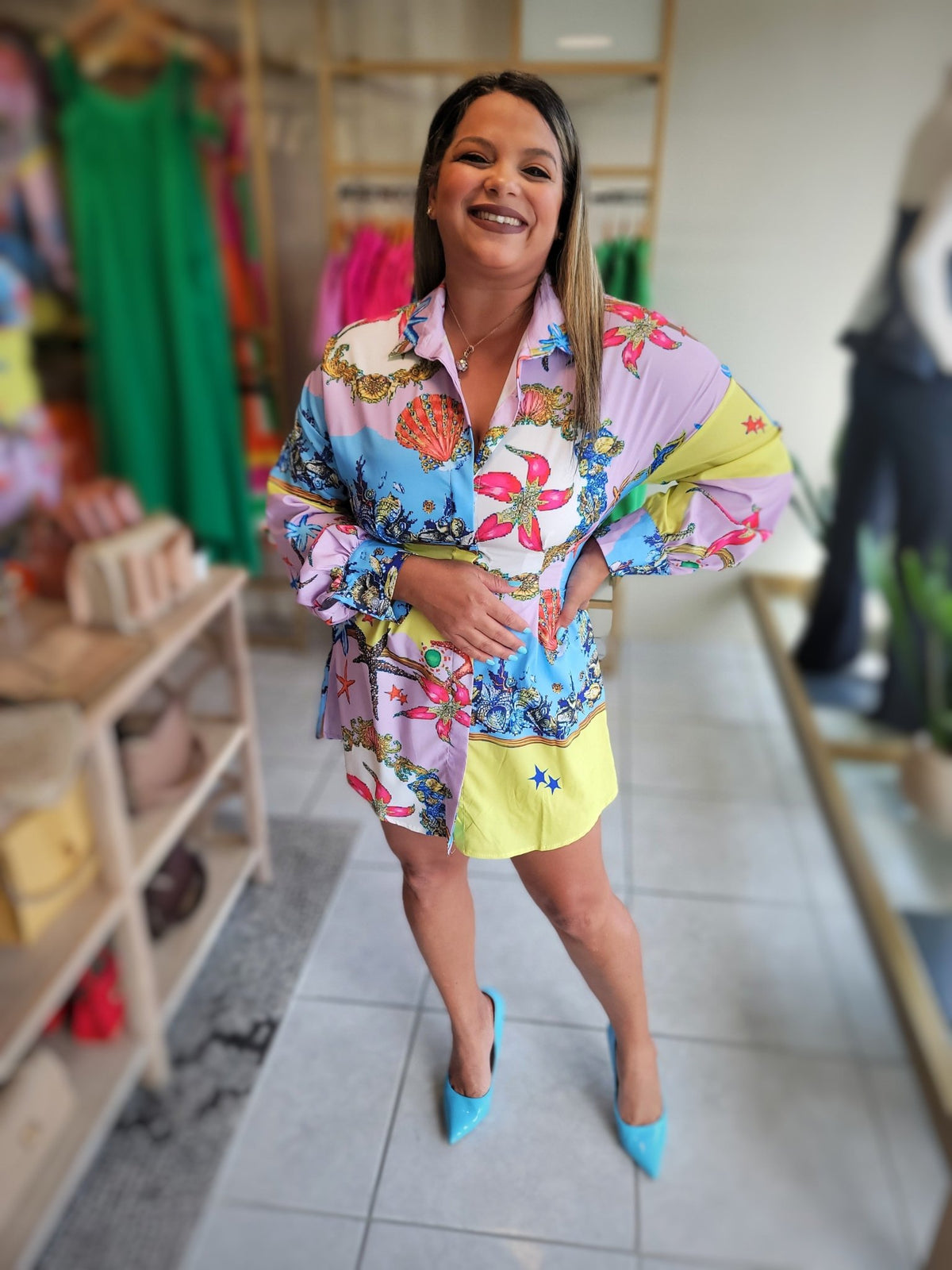 Bahamas Mini Tshirt Dress - vientostheshop