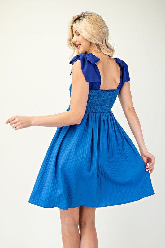 Blue Bows Babydoll Dress - vientostheshop
