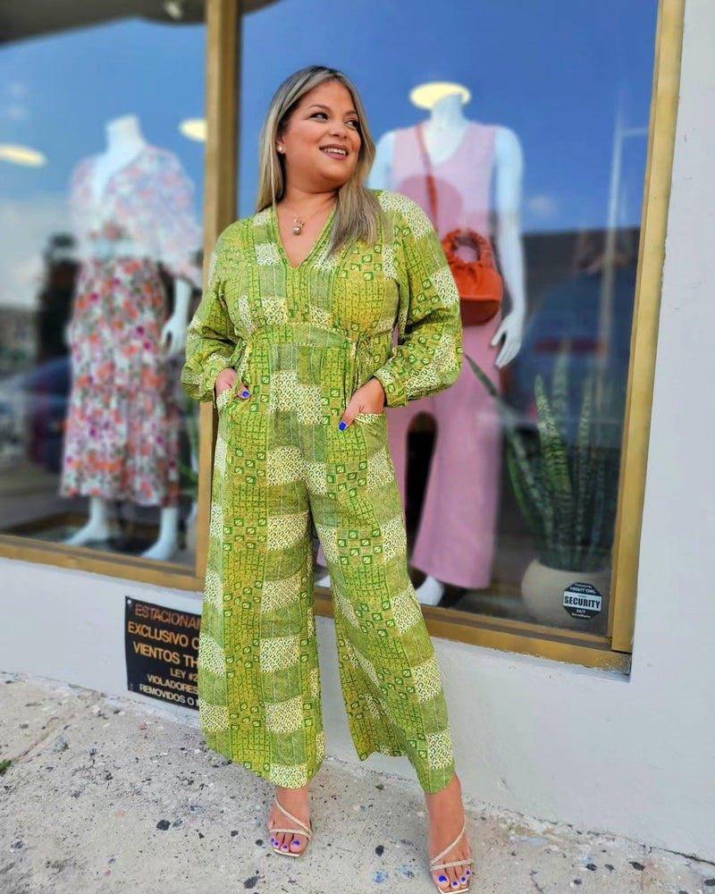 Celosia Pattern Boho Jumpsuit - vientostheshop