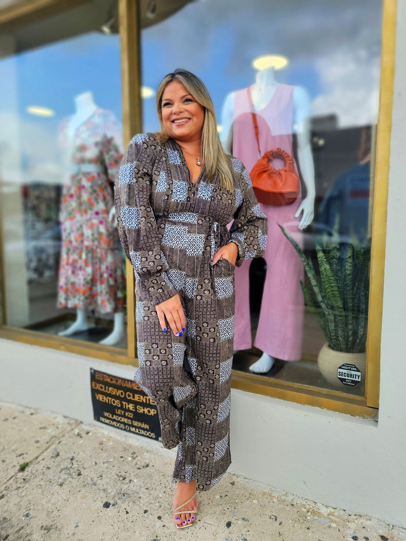 Celosia Pattern Boho Jumpsuit - vientostheshop