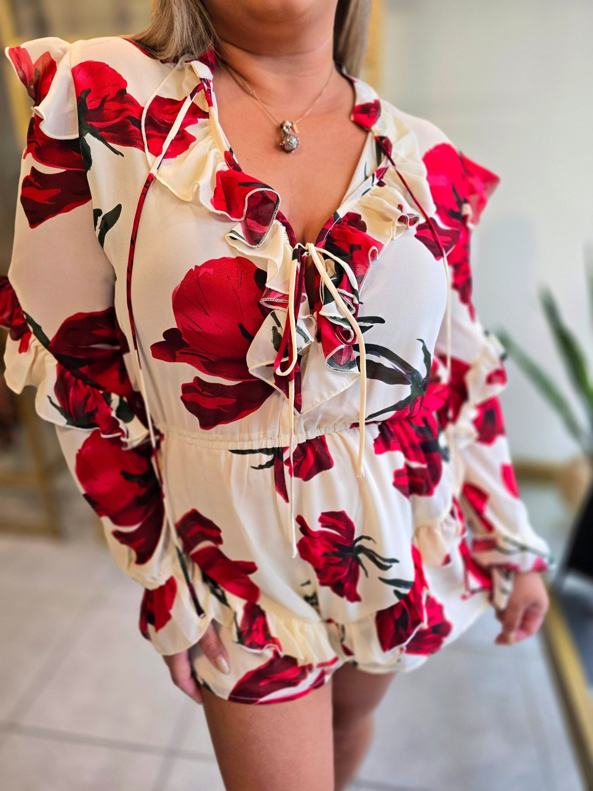 Cold Night Red Rompers - vientostheshop