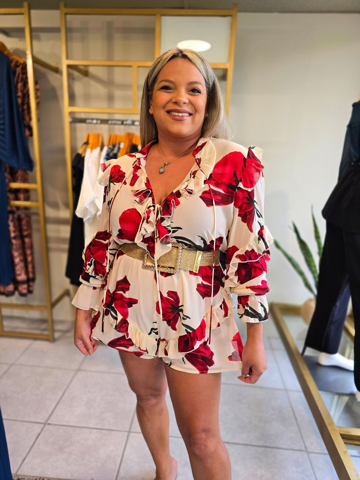 Cold Night Red Rompers - vientostheshop