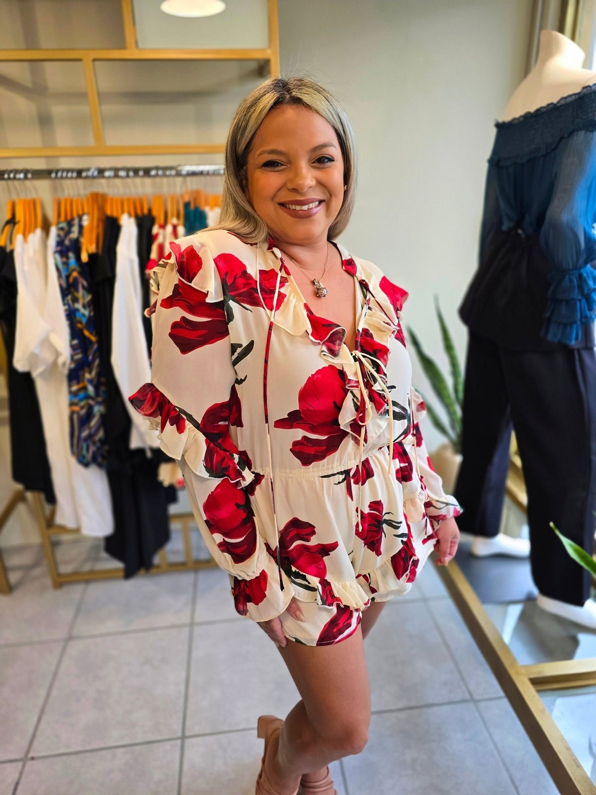 Cold Night Red Rompers - vientostheshop