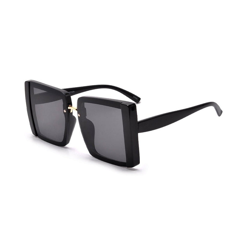 Fashionable Black Square Frame Sunglasses - vientostheshop