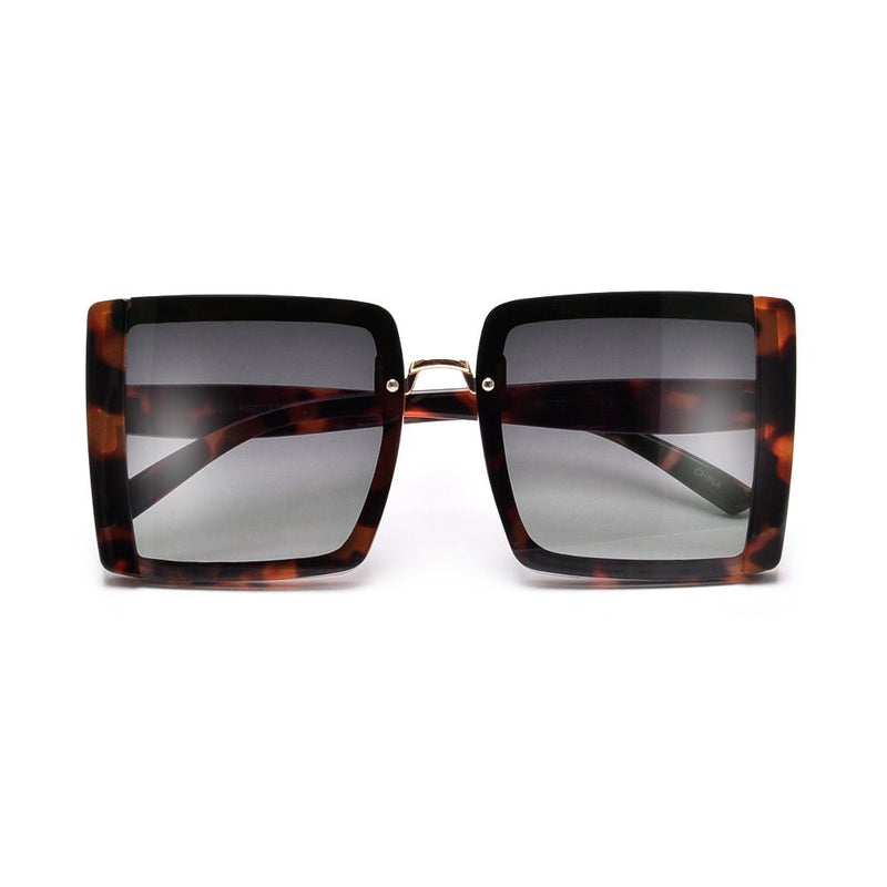 Fashionable Print Square Frame Sunglasses - vientostheshop