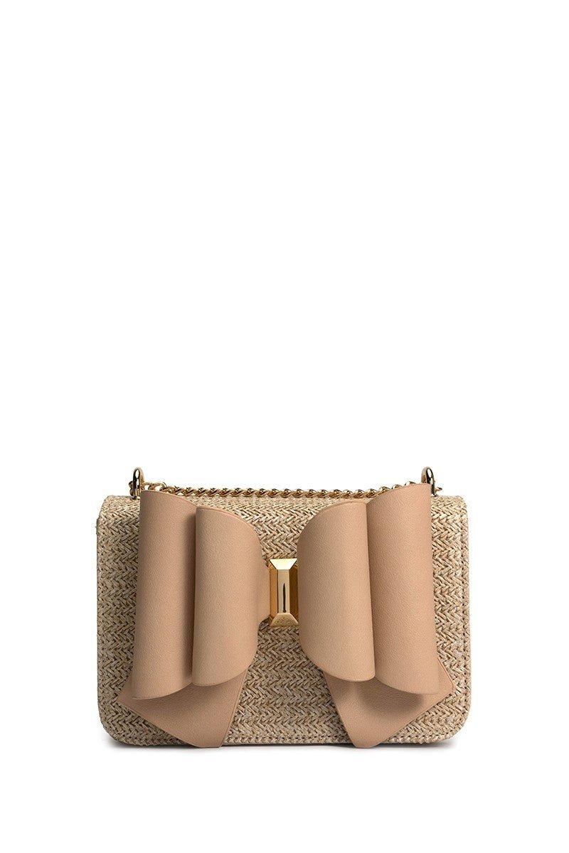 Honey Sun Straw Nude Crossbody - vientostheshop
