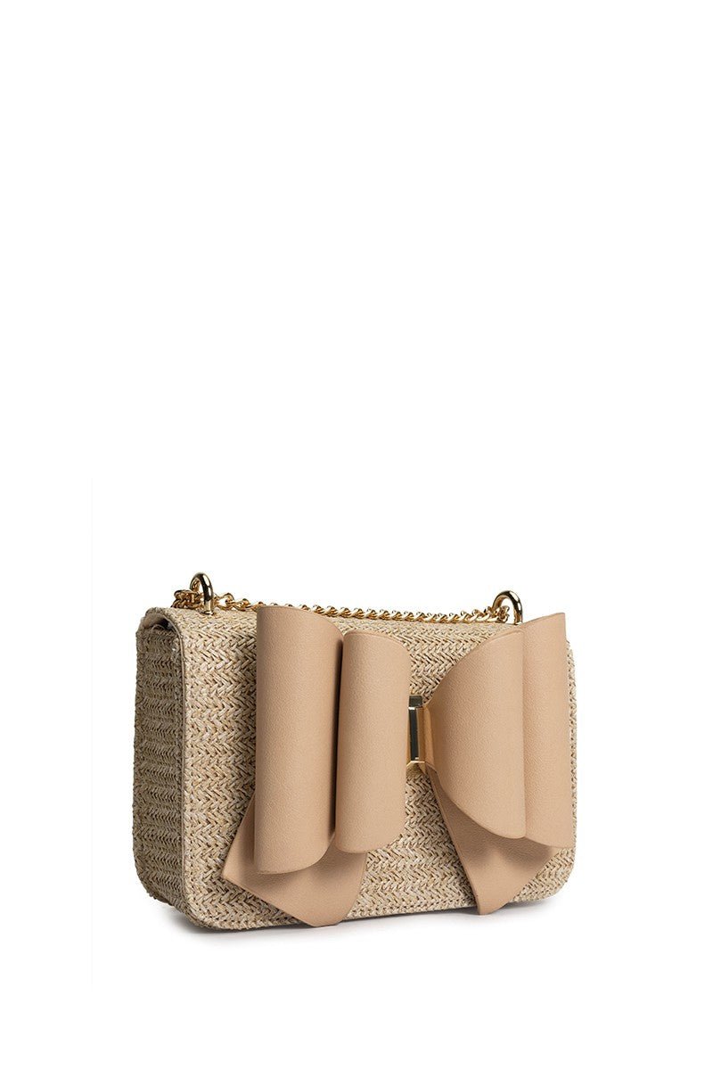 Honey Sun Straw Nude Crossbody - vientostheshop