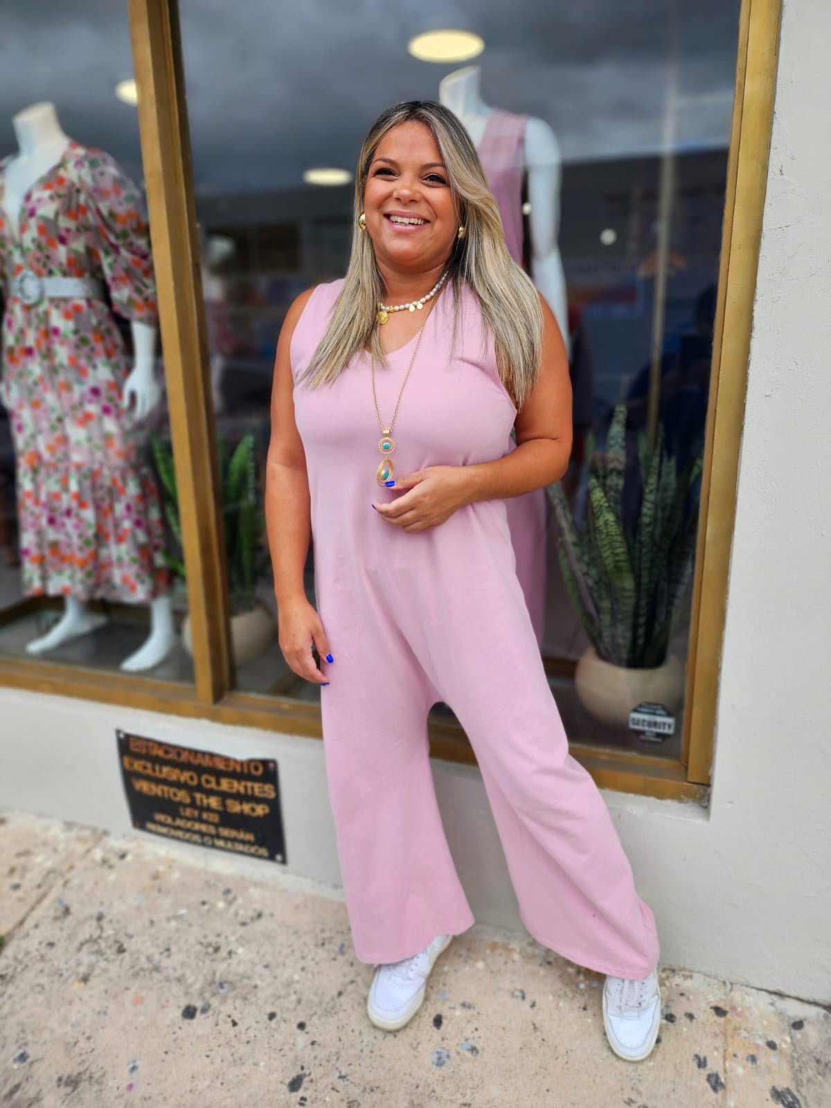 Jersey Fabric U - Neck Jumpsuit - vientostheshop