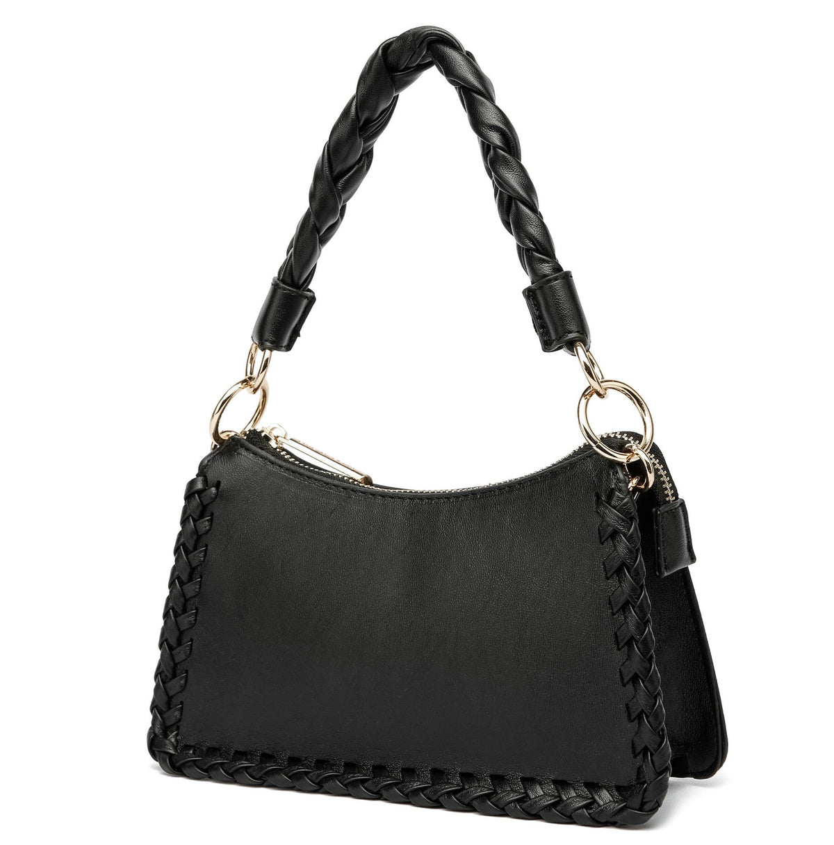 Kora Braided Black Crossbody - vientostheshop
