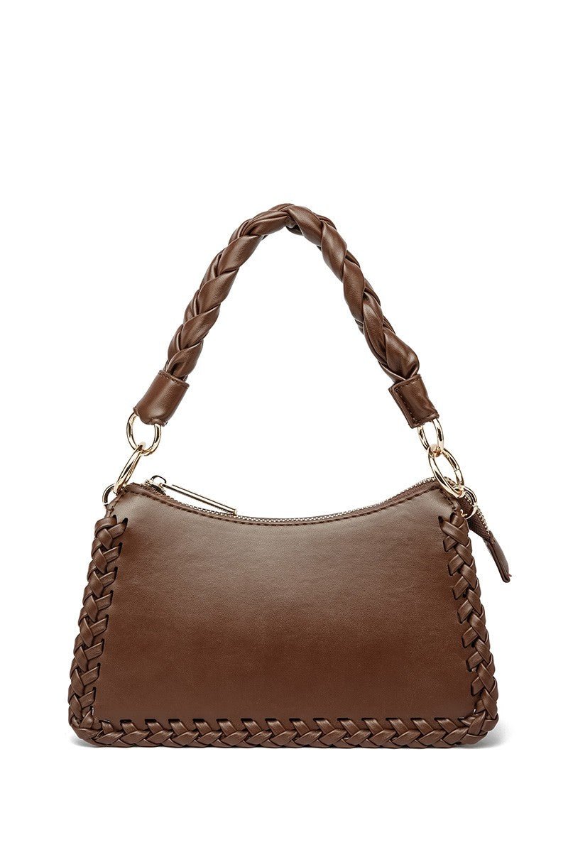 Kora Braided Brown Crossbody - vientostheshop