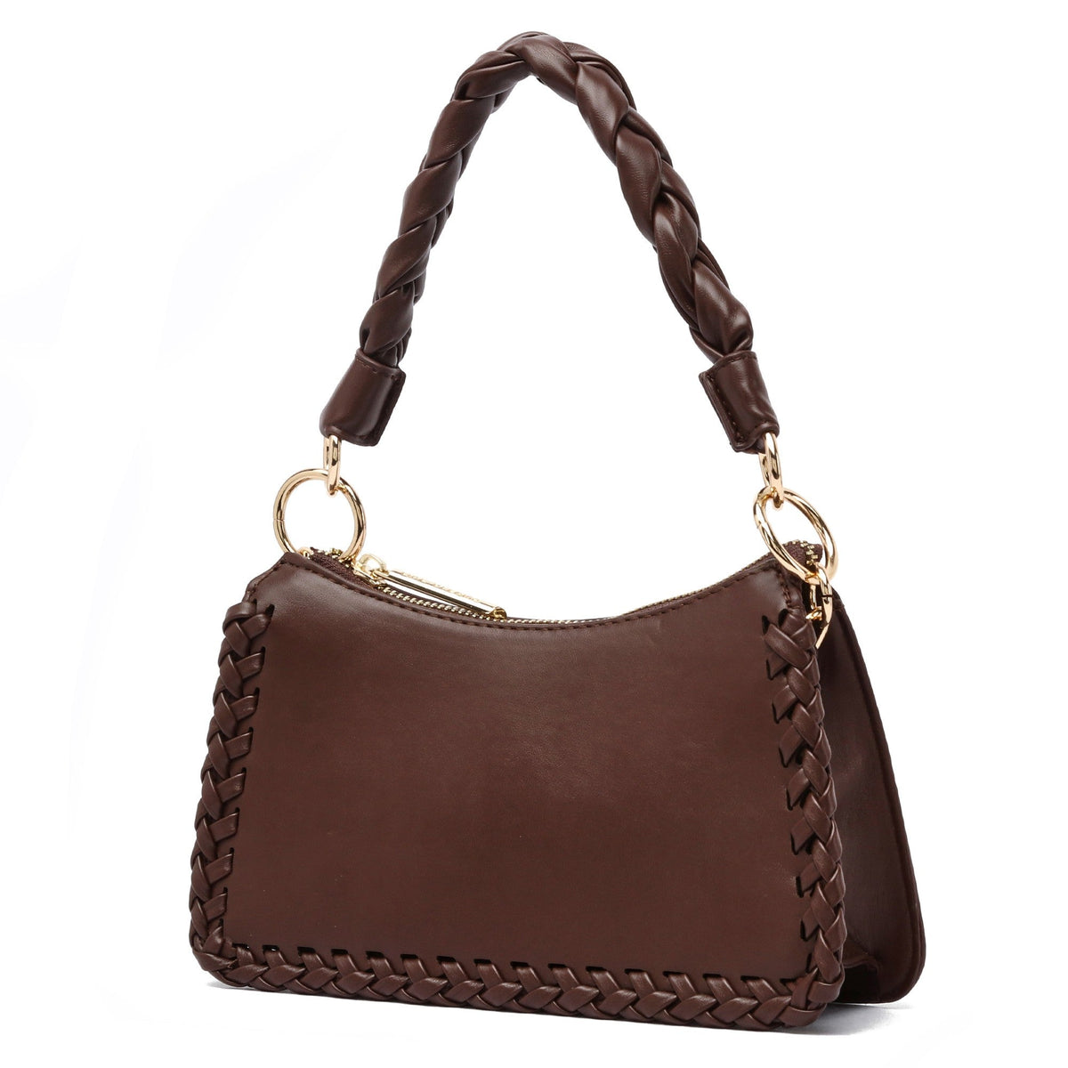 Kora Braided Brown Crossbody - vientostheshop