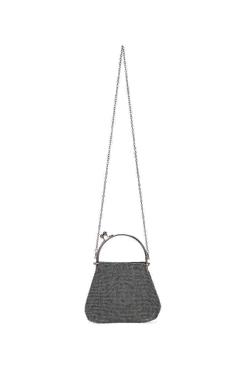 Lixet Rhinestone Shoulder Black Bag - vientostheshop