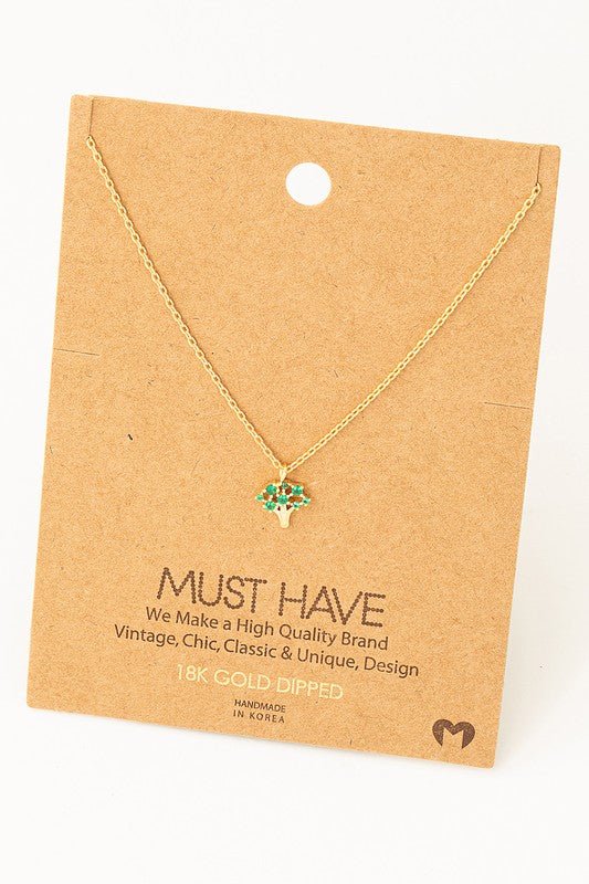 Mini Tree Pendant Necklace - vientostheshop