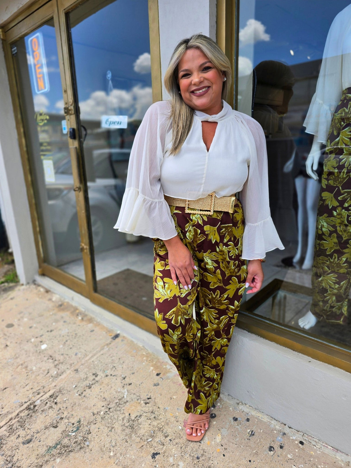 Olive Brown Wide Pants9 - vientostheshop