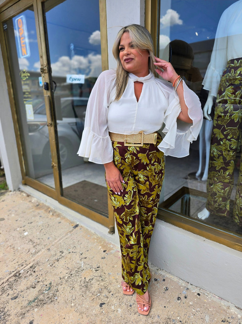 Olive Brown Wide Pants9 - vientostheshop