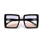 Fashionable Two Tone Square Frame Sunglasses