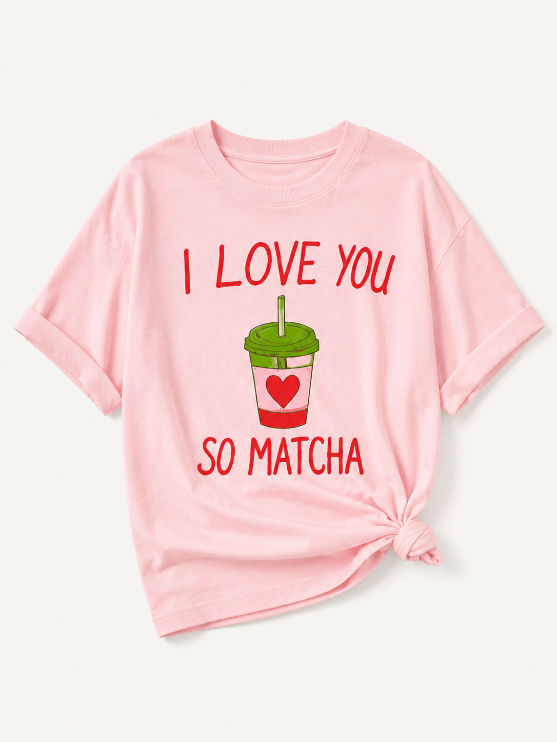 Love You So Matcha Oversized Tee