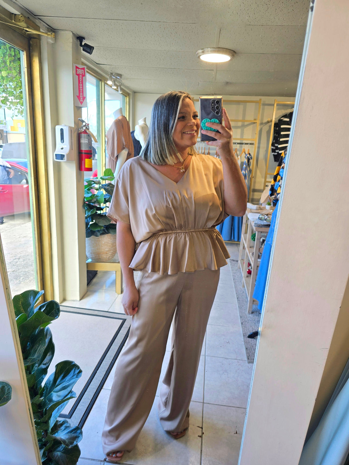 Champagne Glow Jumpsuit