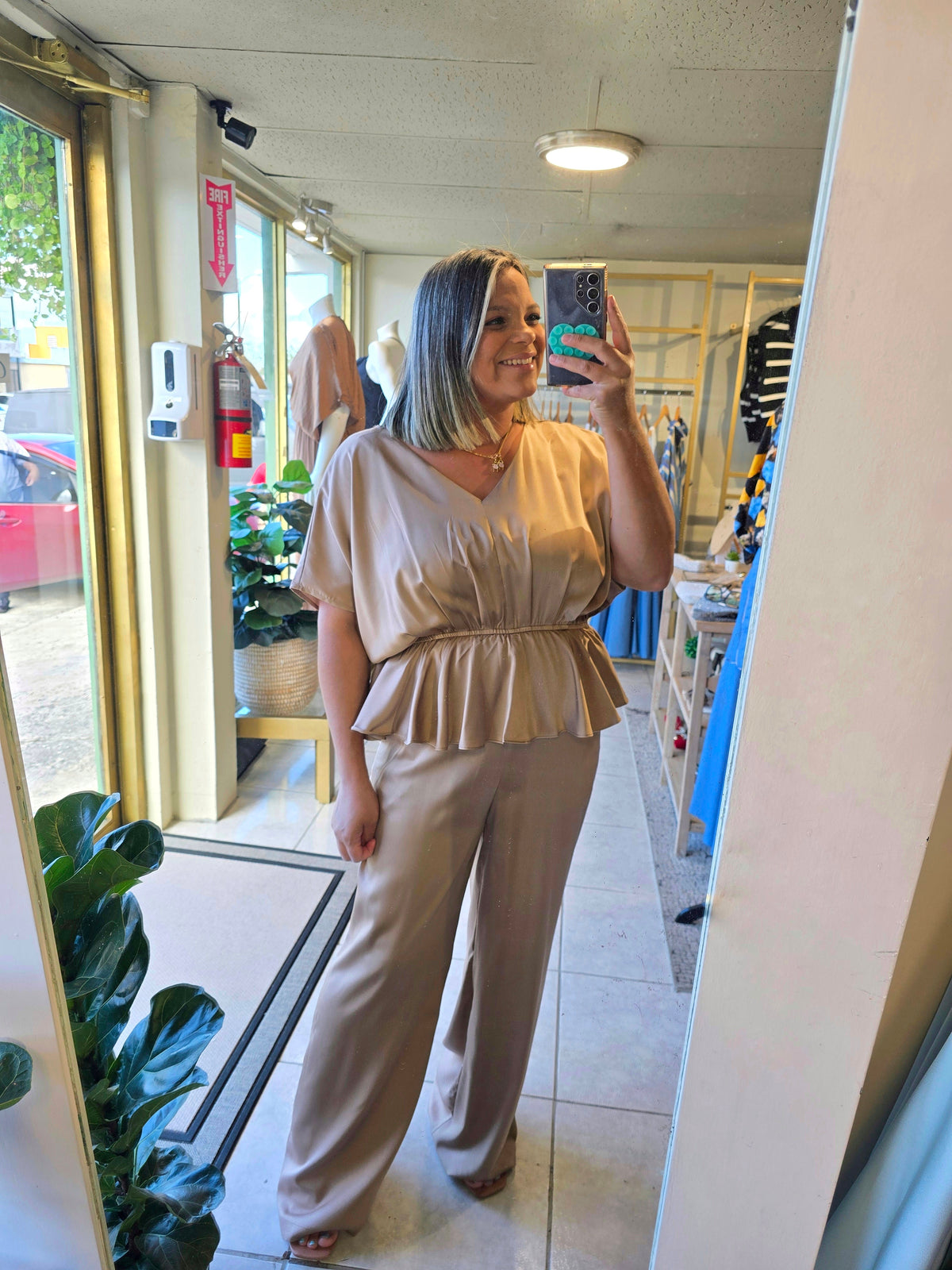 Champagne Glow Jumpsuit