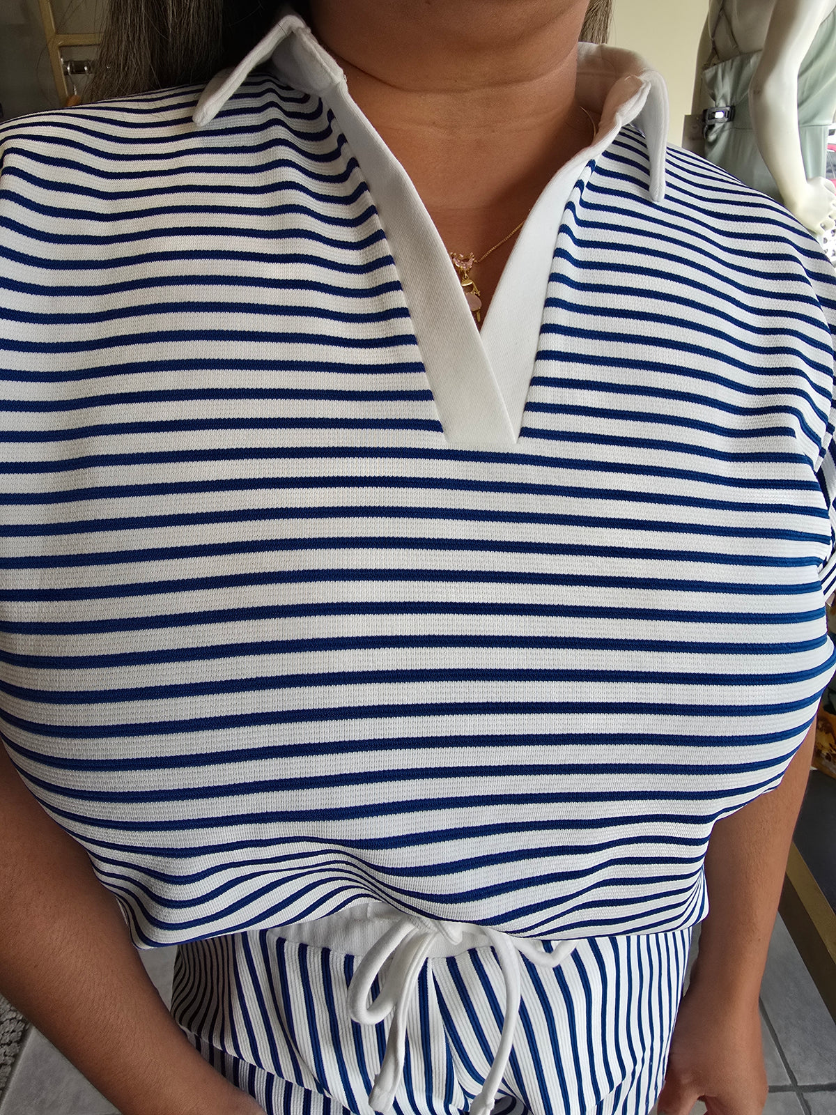 Coastal Striped Two-Piece Set