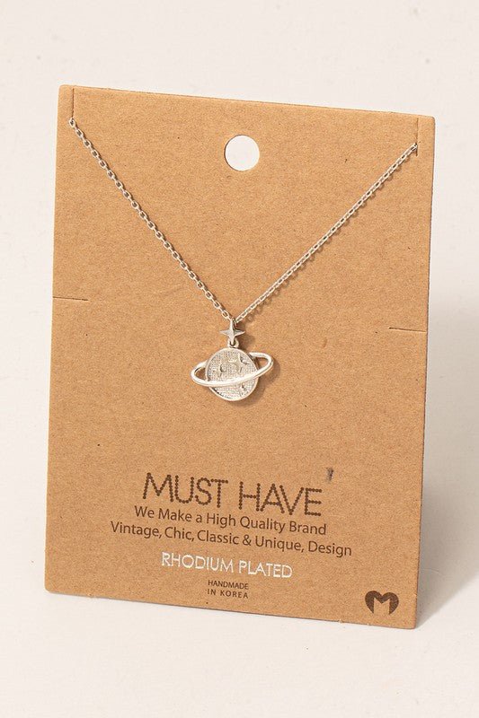 Star Planet Pendant Necklace - vientostheshop