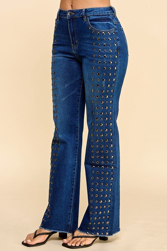 Wide Leg Tacks Jeans - vientostheshop