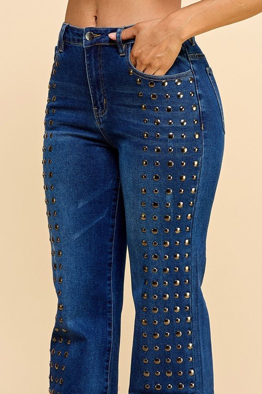 Wide Leg Tacks Jeans - vientostheshop