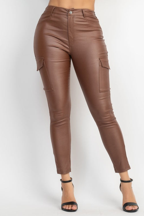 Skinny Faux Leather Pants