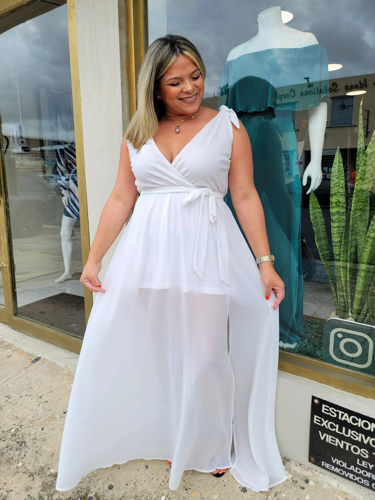 Aisle White Bow Dress - vientostheshop