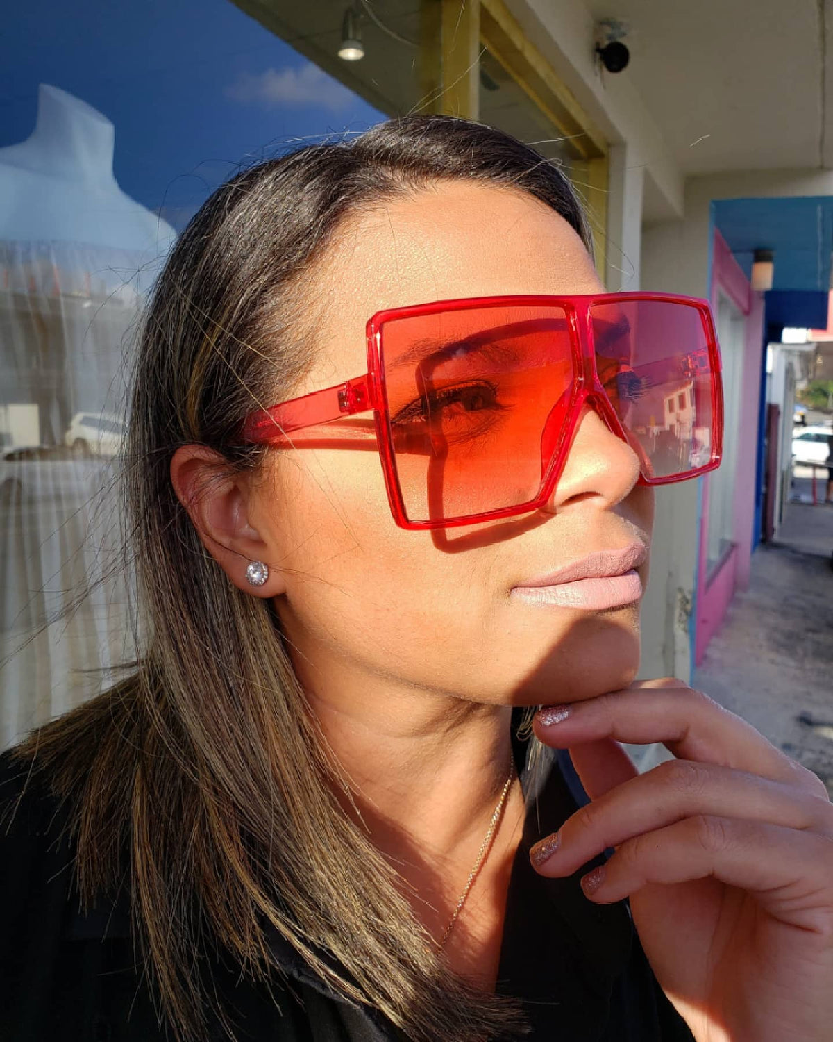 K Red Sunglasses - vientostheshop