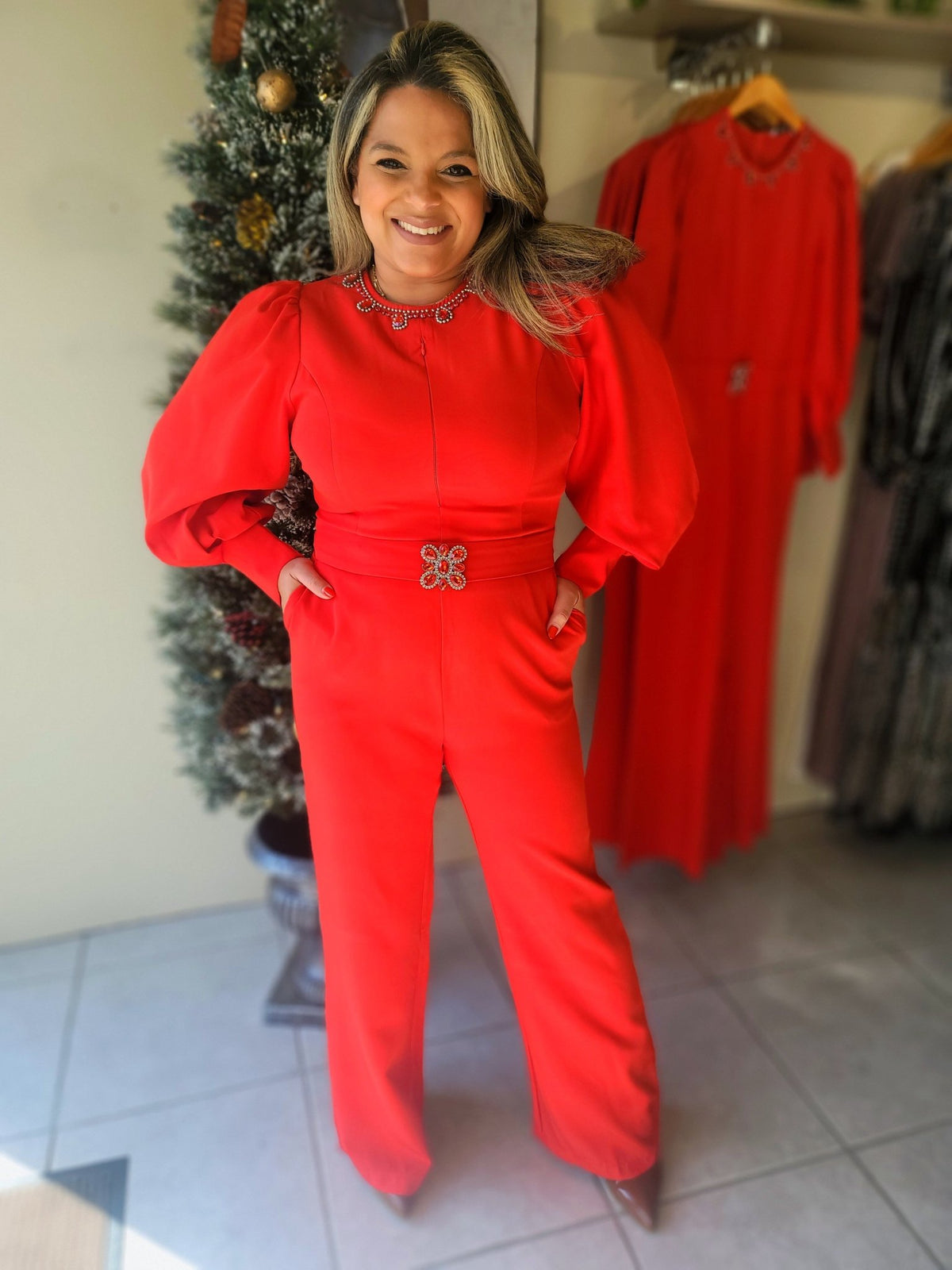 Red Wolf Jumpsuit - vientostheshop